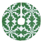 Pine Mandala Tree Skirt Imitatie Linnen Kerstboom Kleed (Voorkant)