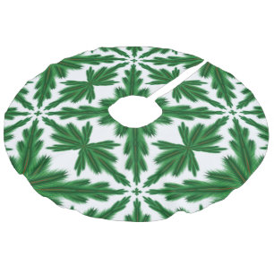 Pine Mandala Tree Skirt Imitatie Linnen Kerstboom Kleed