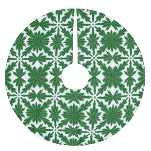 Pine Mandala Tree Skirt Kerstboom Rok (Voorkant)