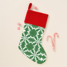 Pine Mandala Velvet Topped Stocking