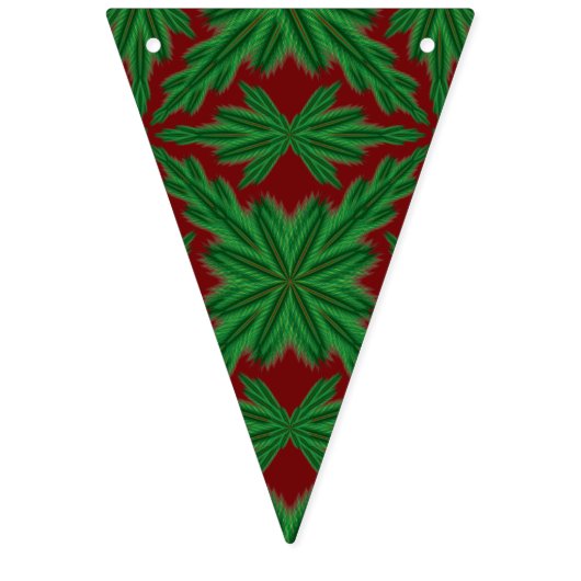 Pine Mandalas Triangle Bunting Banner (Derde vlag)