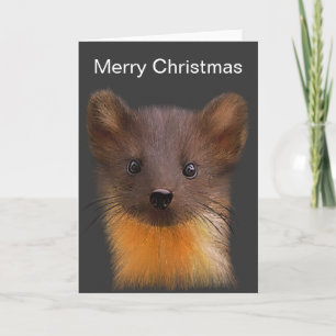 Pine Marten Christmas Kaart
