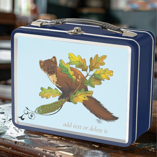Pine Marten herfstbladeren