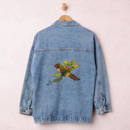 Pine Marten herfstbladeren Denim Jacket (Hangar)
