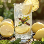 Pine Marten herfstbladeren Glas