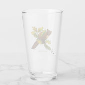 Pine Marten herfstbladeren Glas (Achterkant)