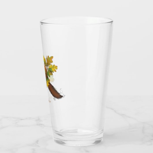 Pine Marten herfstbladeren Glas (Links)
