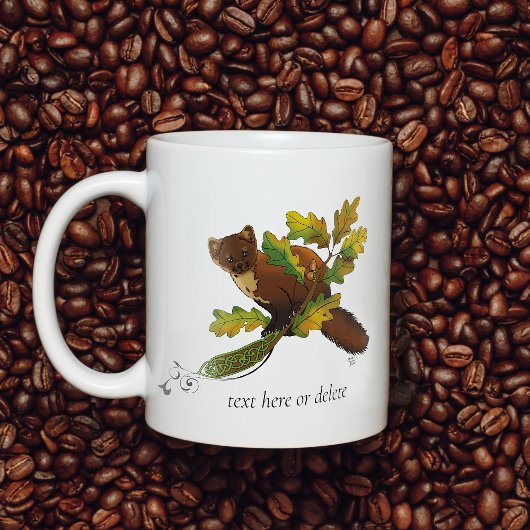 Pine Marten herfstbladeren Koffiemok