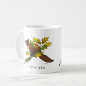 Pine Marten herfstbladeren Koffiemok (Voorkant links)
