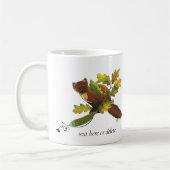 Pine Marten herfstbladeren Koffiemok (Links)