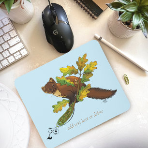 Pine Marten herfstbladeren Muismat