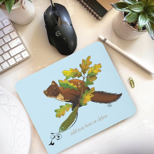 Pine Marten herfstbladeren Muismat