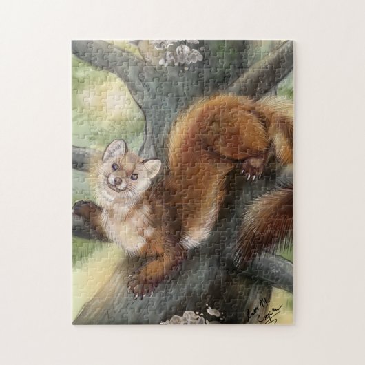 Pine Marten Legpuzzel (Verticaal)