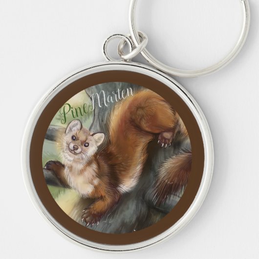 Pine Marten Sleutelhanger (Voorkant)