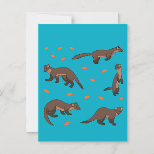 Pine Martens Briefkaart