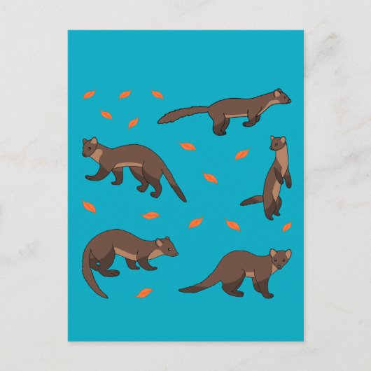 Pine Martens Briefkaart (Voorkant)