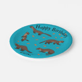 Pine Martens gelukkige verjaardag Papieren Bordje (Gekanteld)