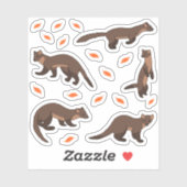 Pine martens sticker (Vel)
