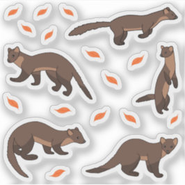 Pine martens sticker