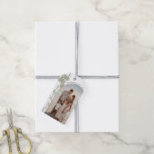 Pine Merry Christmas Minimalist Family 2024 foto Cadeaulabel (Met Touw)