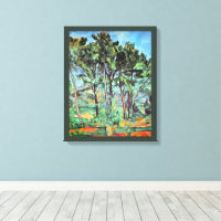 Pine met Viaduct van Paul Cezanne, Vintage Kunst