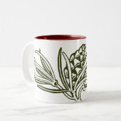 Pine-Mok Tweekleurige Koffiemok (Voorkant links)