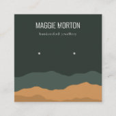 Pine Mountain Abstracte Oorbel Display Vierkante Visitekaartje (Voorkant)