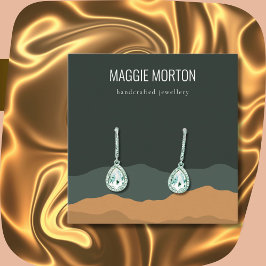 Pine Mountain Abstracte Oorbel Display Vierkante Visitekaartje