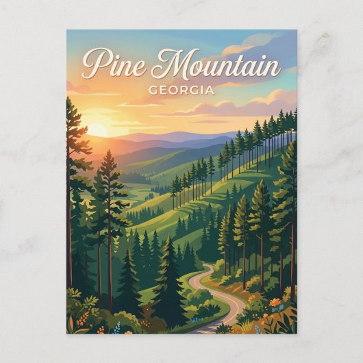 Pine Mountain Georgia Briefkaart (Voorkant)