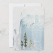 Pine Mountain Waterverf rustiek Kaart (Achterkant)