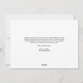 Pine naalden en pijnbomen met kerstfoto's feestdagenkaart (Achterkant)