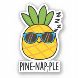 Pine-nap-ple Grappig Fruit Ananas Pun Sticker