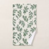 Pine Needle Lane - Botanical Pinecone Pattern Bad Handdoek (Handdoek)