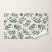 Pine Needle Lane - Botanical Pinecone Pattern Bad Handdoek (Handdoek)