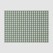Pine Needle Lane - Dennengroene Gingham Patroon Tissuepapier (Voorkant)