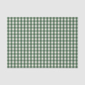 Pine Needle Lane - Pine Green Gingham Pattern Tissuepapier (Voorkant)