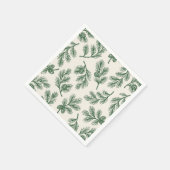 Pine Needle Lane - Pinecone Pattern  Servet (Hoek)