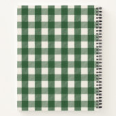 Pine Needle Lane - Rustic Gingham & Botanisch Notitieboek (Achterkant)