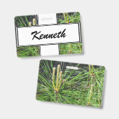 Pine Needles door Kenneth Yoncich Badge (Voor- en achterkant)