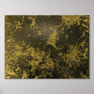 Pine Needles Gold Folie Art Print