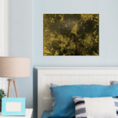 Pine Needles Gold Folie Art Print (Insitu (Slaapkamer))