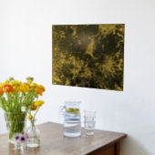 Pine Needles Gold Folie Art Print (Laag (Keuken))