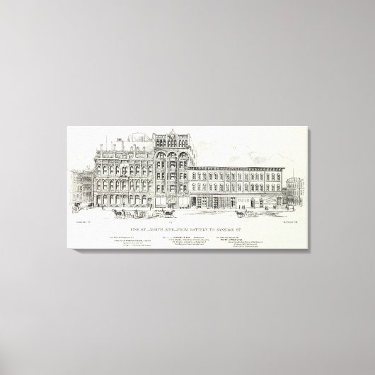 Pine North Side Battery en Sansome Canvas Afdruk (Voorkant)