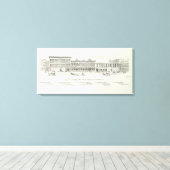 Pine North Side Front en Battery Canvas Afdruk (Insitu (Houten vloer))