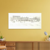 Pine North Side Front en Battery Canvas Afdruk (Insitu (Woonkamer))