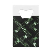 Pine Patroon in perspectief Creditkaart Flessenopener (Achterkant)