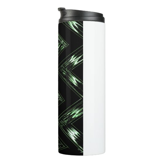 Pine Patroon in perspectief Thermosbeker (Geroteerd rechts)