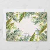 Pine Photo Holiday Card Feestdagenkaart (Achterkant)