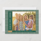 Pine Plaid Sidebar Feestdagenkaart (Voorkant)