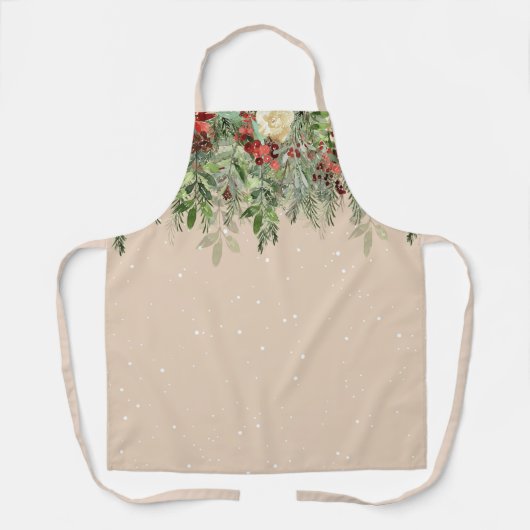 Pine Poinsettia Red Flower Schort (Voorkant)